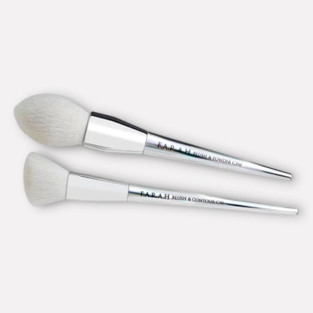 F.A.R.A.H | Essential Duo Brush Set Blush/Powder C350 & Blush/Contour C30